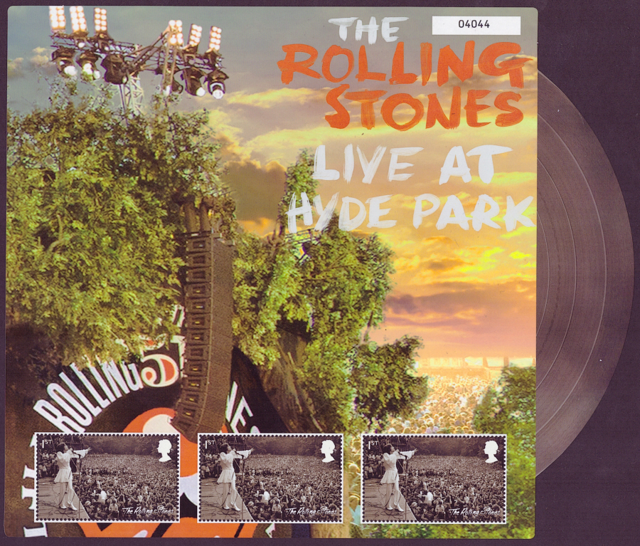 (image for) 2022 Rolling Stones - Live at Hyde Park Royal Mail Fan Sheet